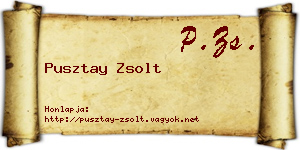 Pusztay Zsolt névjegykártya